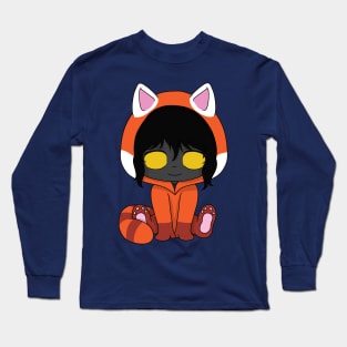 creepypasta red panda (the puppeteer) Long Sleeve T-Shirt